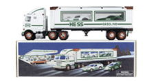 Hess Toy Trucks collectors trucks 1997 truck with race cars