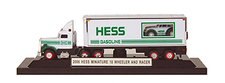 Hess Mini Toy Trucks collectors trucks 2006 18 wheeler and race car