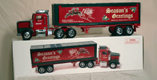 Sears Holiday Trucks collectibles 1998 box trailer truck